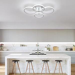 lámpara de techo LED blanca para sala de estar